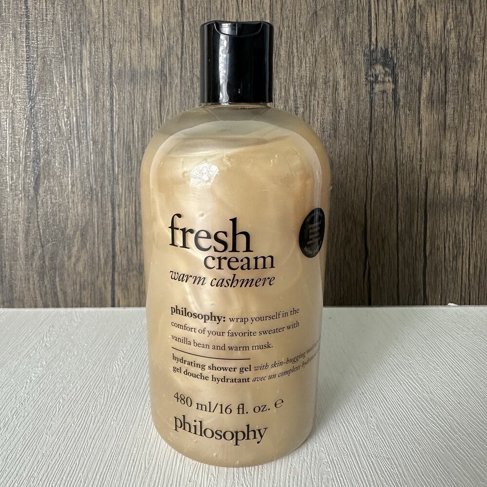 Philosophy Fresh Cream Warm Cashmere Shampoo 16oz Hydrating Shower Gel NEW